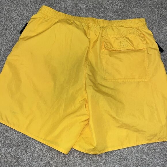 Vintage Polo Sport Yellow Ralph Lauren mesh lined yacht swim board trunks shorts - Picture 4 of 6